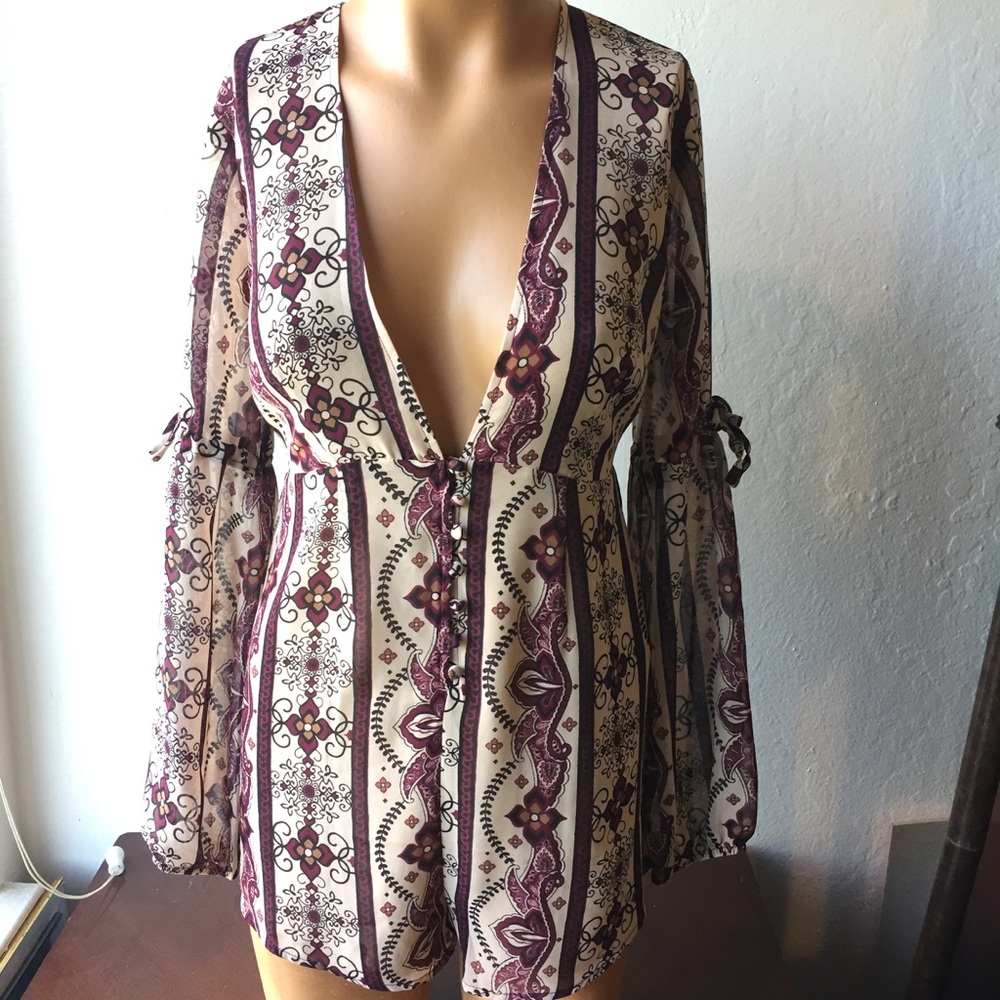 Boho Paisley Romper
